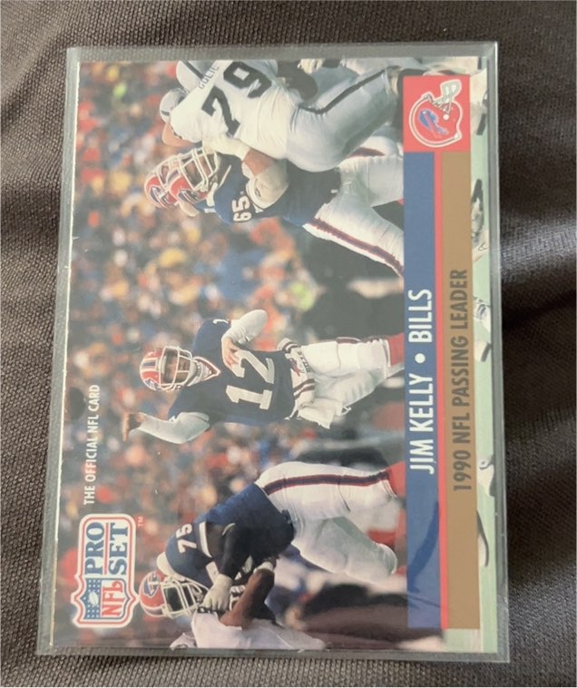 1991 Pro Set #8 Jim Kelly — front