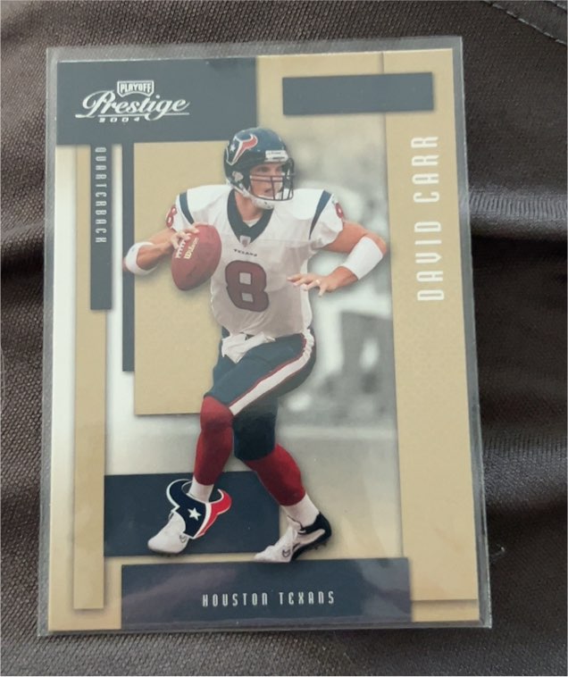 2004 Playoff Prestige David Carr — front