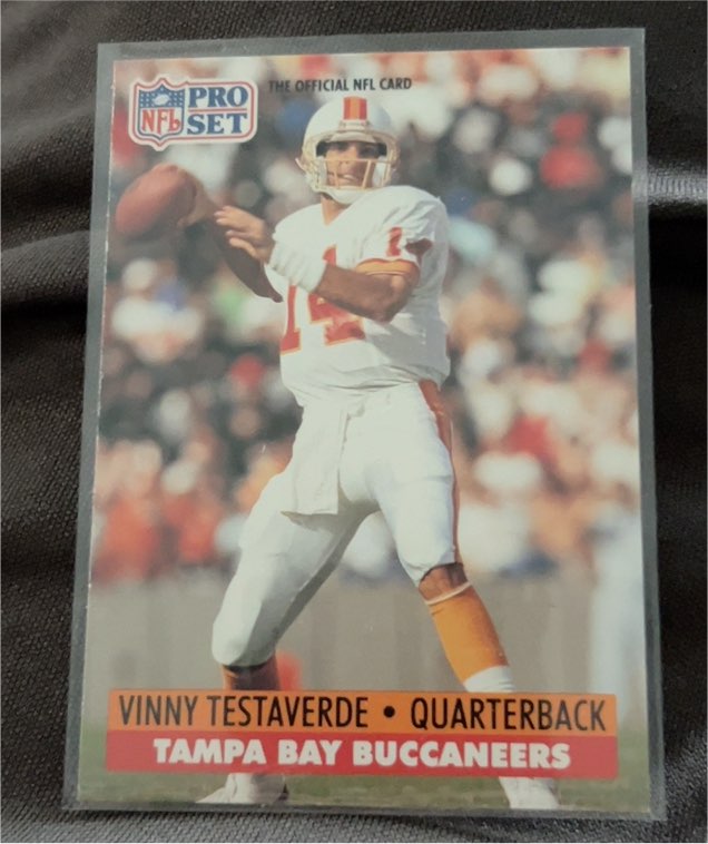 1991 Pro Set #314 Vinny Testaverde — front