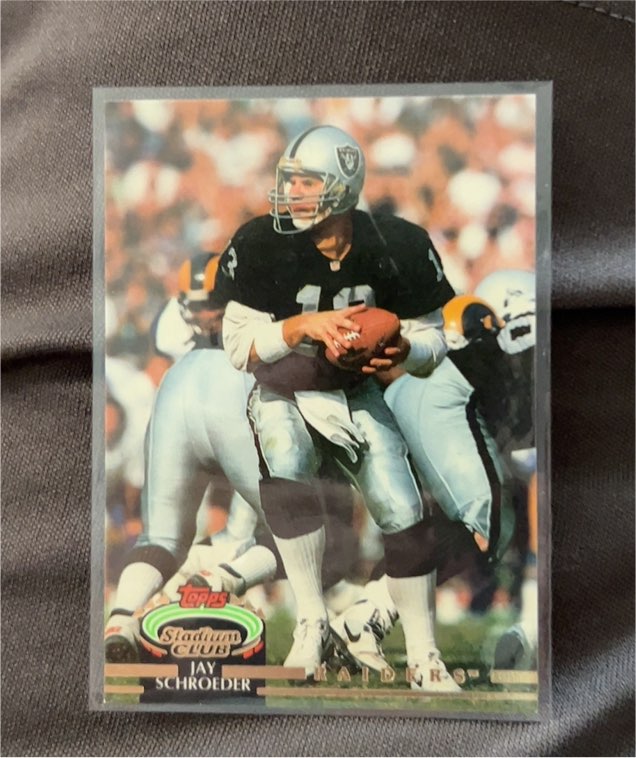 1993 Topps Stadium Club Jay Schroeder — front