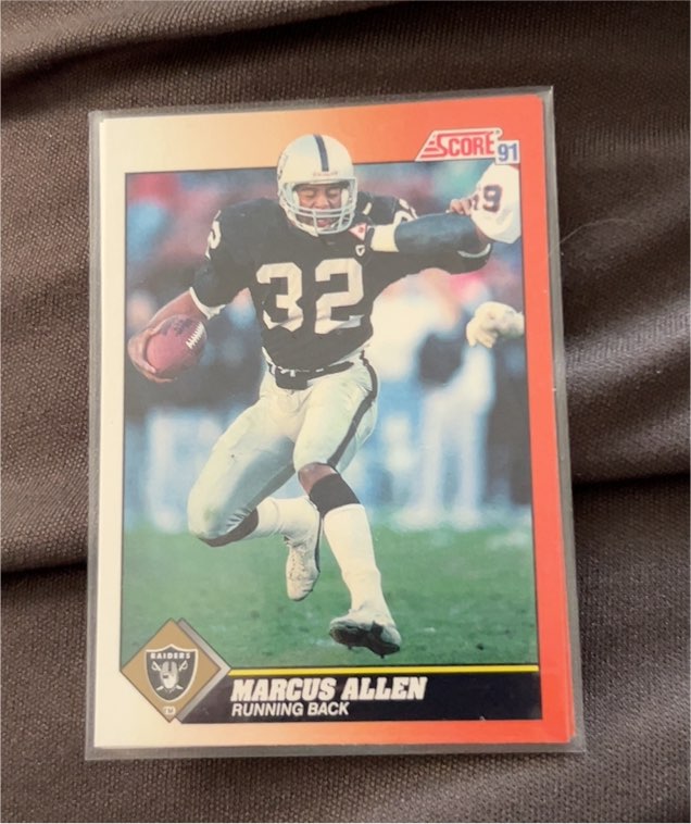 1991 Score #420 Marcus Allen — front