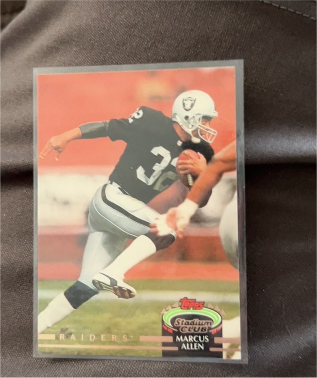 1992 Topps Stadium Club #129 Marcus Allen — front
