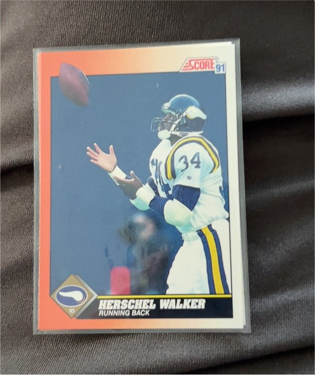 1991 Score #348 Herschel Walker — front