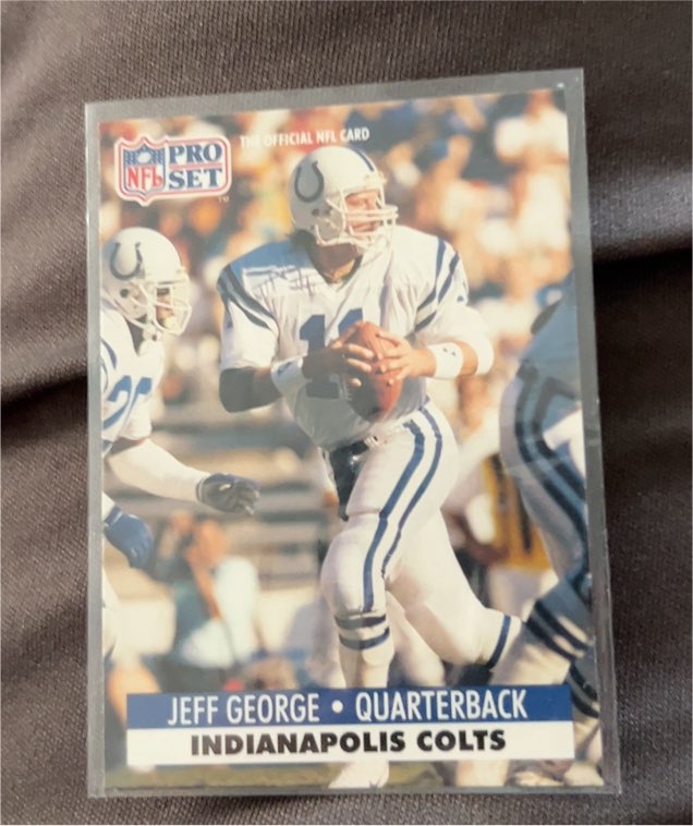 1991 Pro Set #177 Jeff George — front