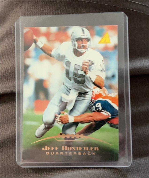 1995 Action Packed #15 Jeff Hostetler — front