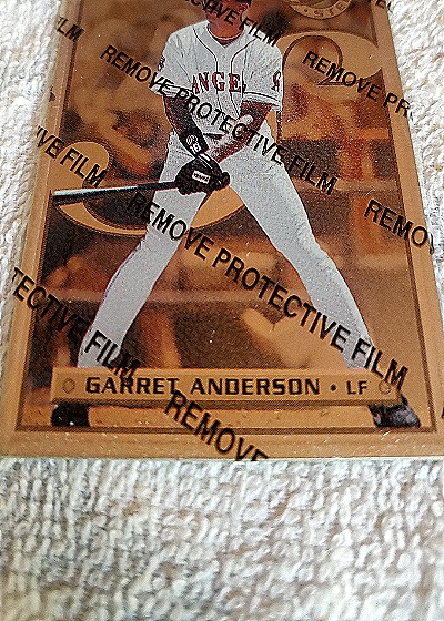 1996 Leaf Steel #21 Garret Anderson — front