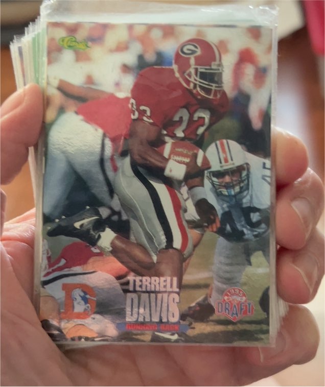 1995 Classic NFL Rookies #54 Terrell Davis — front