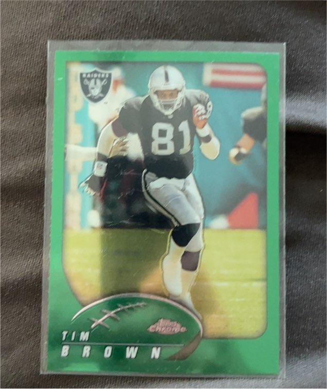 2002 Topps Chrome Football #71 Tim Brown — front