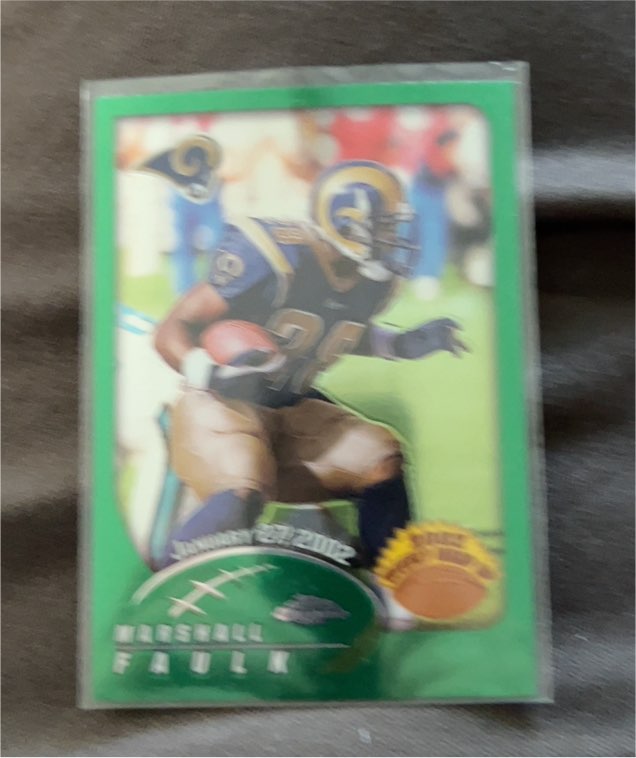 2002 Topps Weekly Wrap Up #310 Marshall Faulk — front