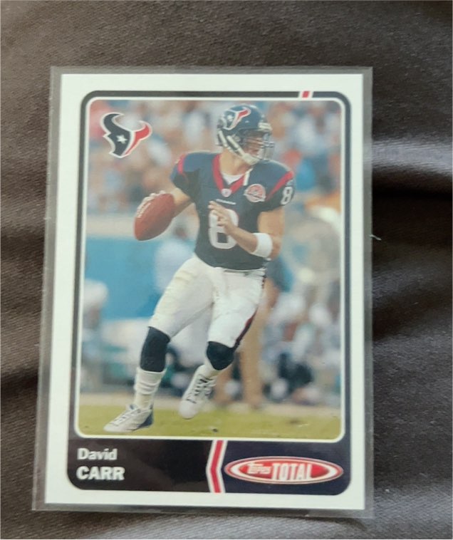 2003 Topps Total #205 David Carr — front