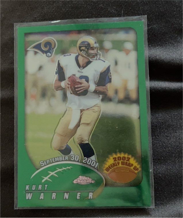 2002 Topps Chrome Weekly Wrap Up #148 Kurt Warner — front