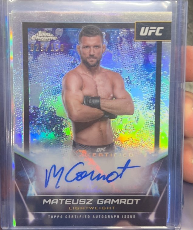 2024 Topps Chrome UFC #FNA-MGA Mateusz Gamrot — front