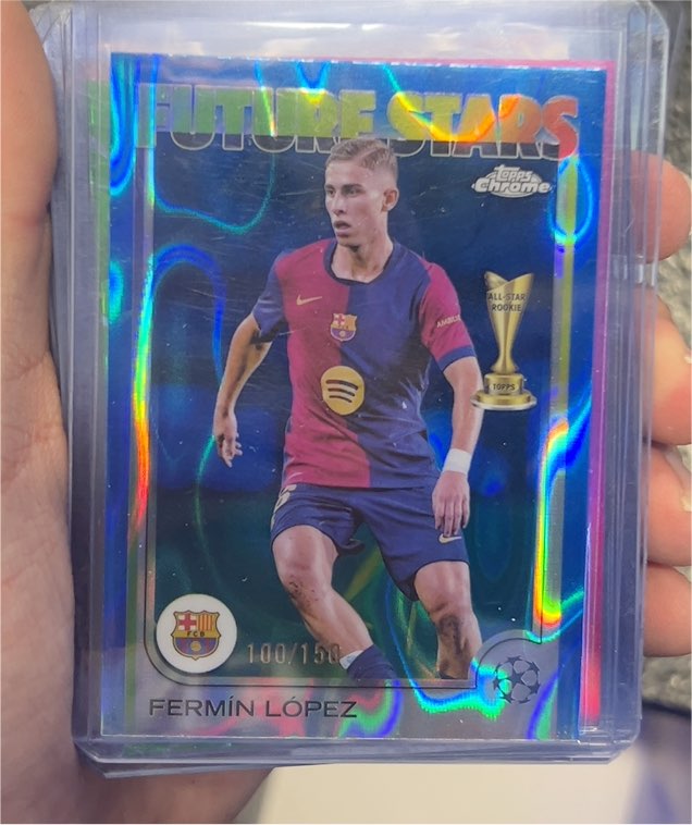2024-25 Topps Chrome UEFA Club Competitions #162 Fermín López Future Stars — front