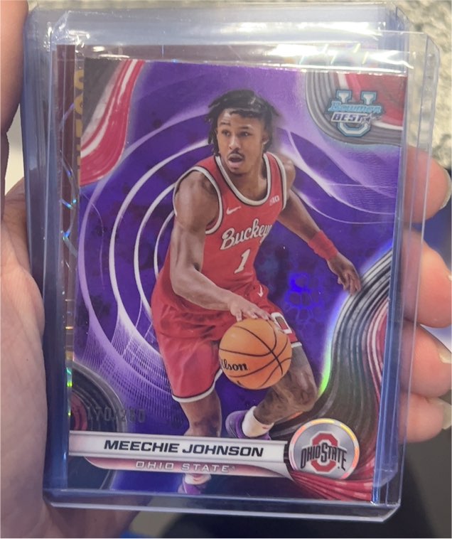 2024-25 Bowman Best U #55 Meechie Johnson — front