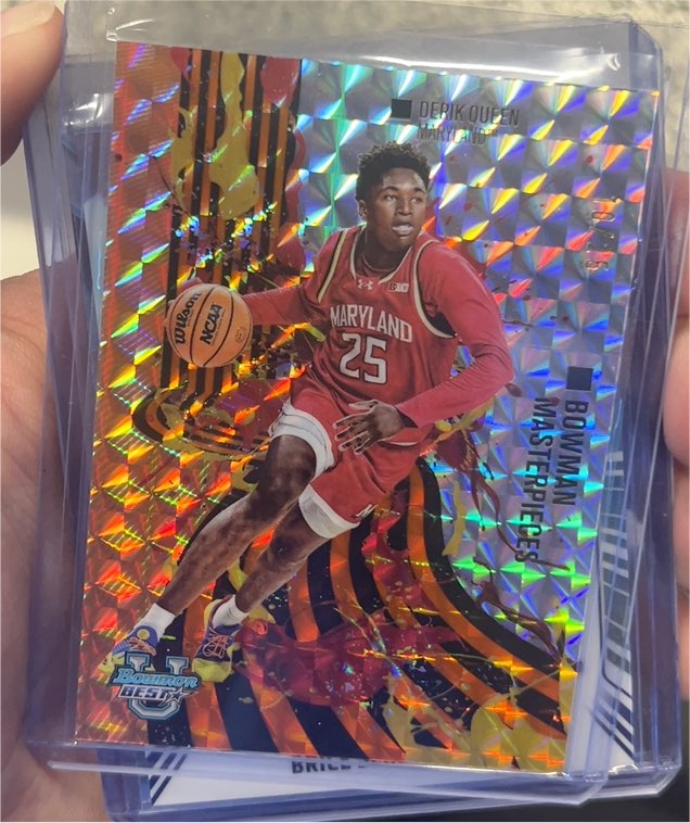2024-25 Bowman Best University Derik Queen Bowman Masterpieces — front