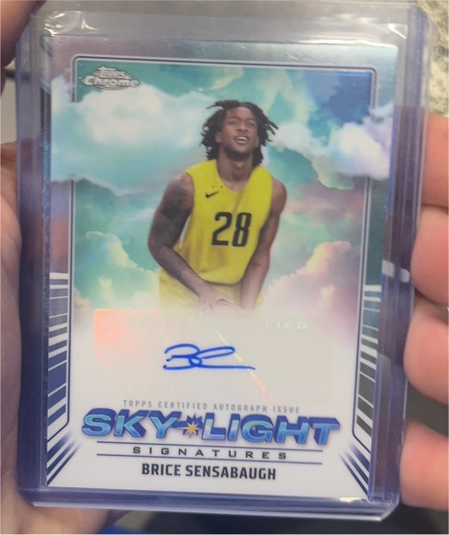 2024-25 Topps Chrome Brice Sensabaugh Skylight Signatures — front