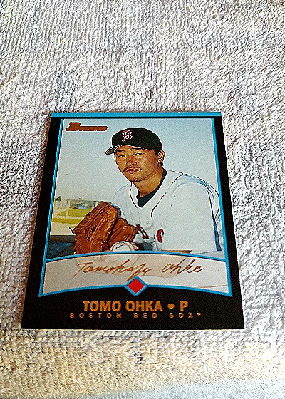 2001 Bowman #424 Tomo Ohka — front