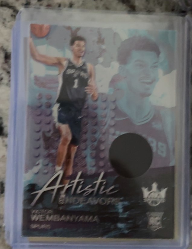 2023-24 Panini Court Kings Artistic Endeavors #AE-WEM Victor Wembanyama — front