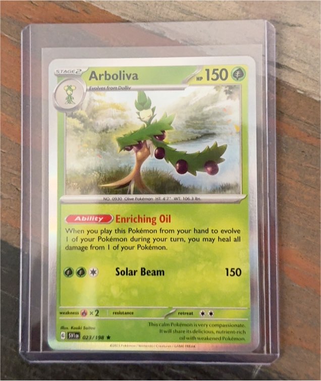 2023 Pokémon Scarlet & Violet Base Set #023 Arboliva — front