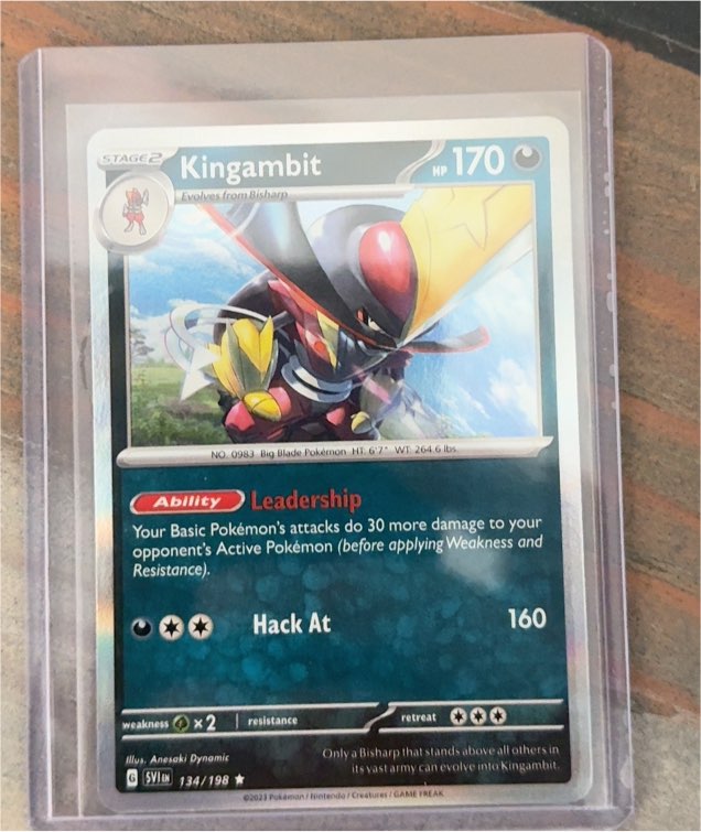 2023 Pokémon Scarlet & Violet Base Set #134 Kingambit — front