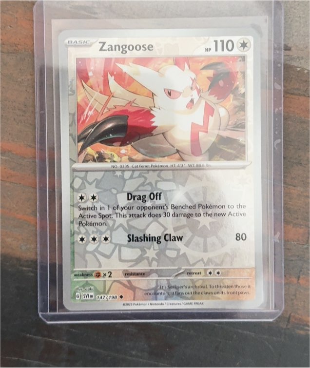 2023 Pokémon Scarlet & Violet #147 Zangoose — front