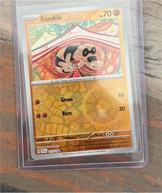 2023 Pokémon Scarlet & Violet #115 Sandile — front