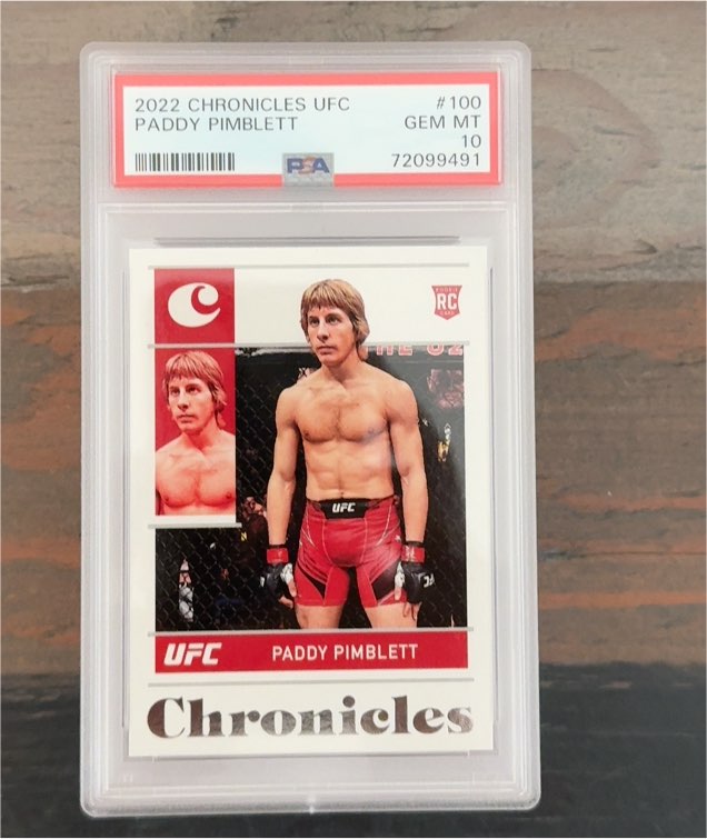 2022 Panini Chronicles UFC #100 Paddy Pimblett — front