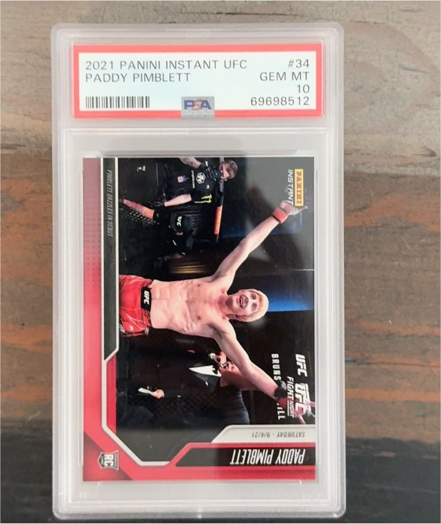 2021 Panini Instant UFC #34 Paddy Pimblett — front