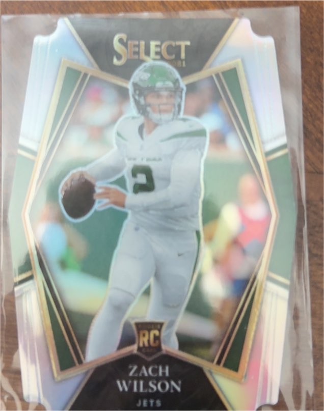 2021 Panini Select Premier Level Die Cut #144 Zach Wilson — front