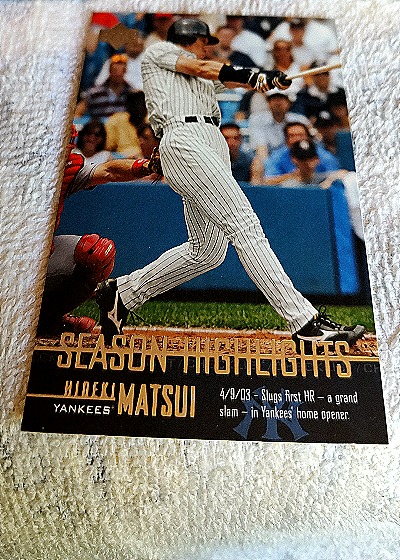 2004 Upper Deck Baseball #261 Season Highlights Hideki Matsui — front