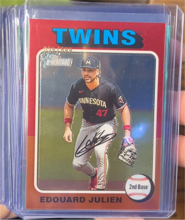 2024 Topps Heritage High Number #32 Edouard Julien — front