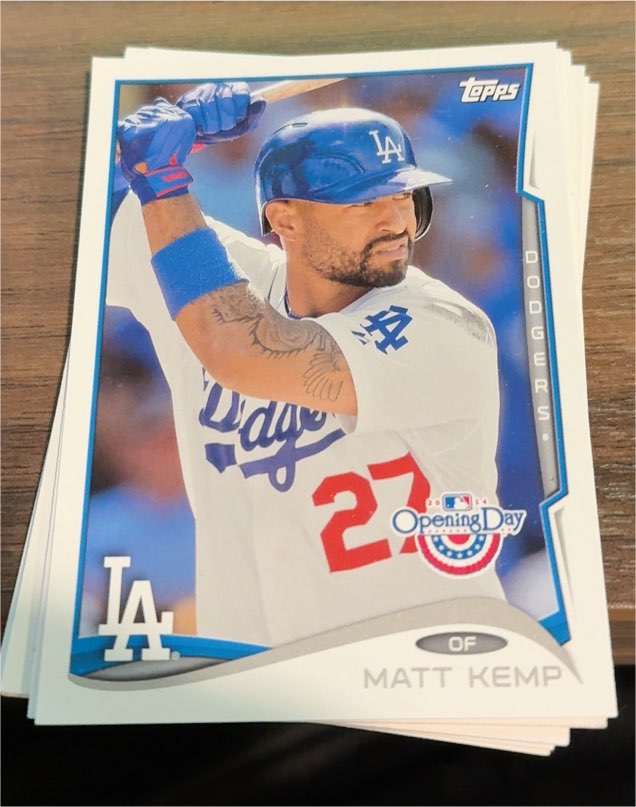2014 Topps Opening Day #193 Matt Kemp — front