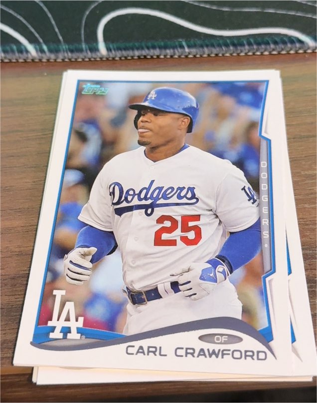 2014 Topps #566 Carl Crawford — front