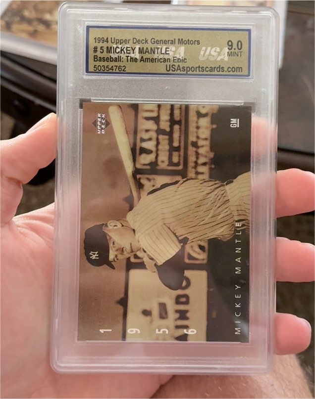 1994 Upper Deck General Motors #5 Mickey Mantle — front