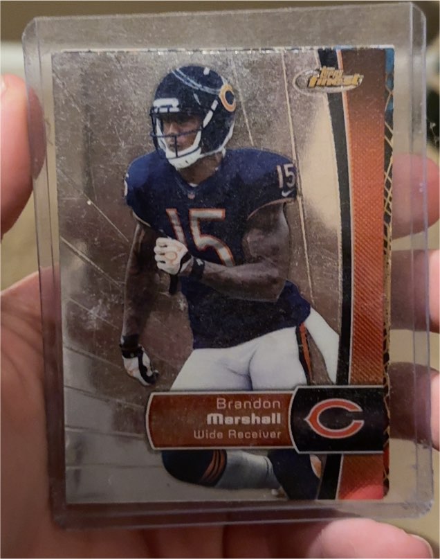 2012 Topps Finest #24 Brandon Marshall — front