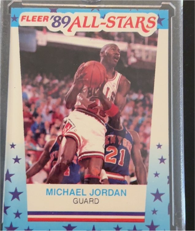 1989 Fleer All-Stars #3 Michael Jordan — front