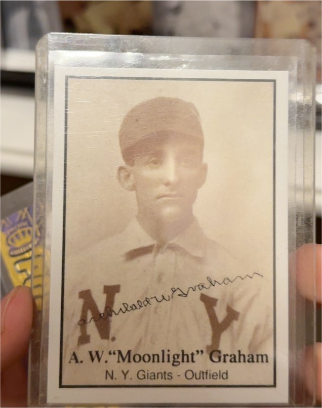 A.W. "Moonlight" Graham Shoeless Joe Jackson Field of Dreams Card — front