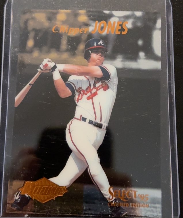 1995 Pinnacle Select Certified #107 Chipper Jones — front