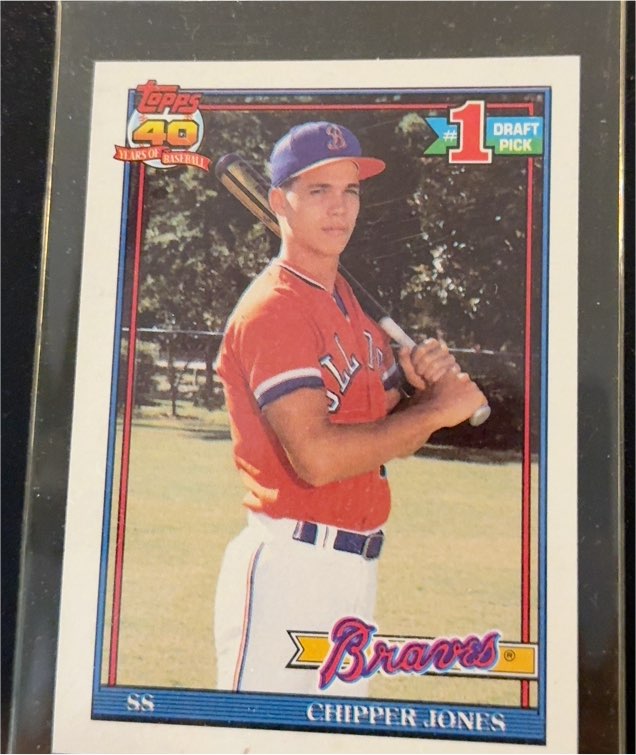 1991 Topps #333 Chipper Jones — front