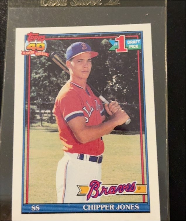 1991 Topps #333 Chipper Jones — front