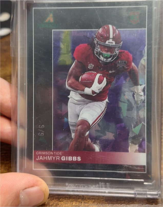 2023 Panini Chronicles Draft Picks - Pinnacle #12 Jahmyr Gibbs — front