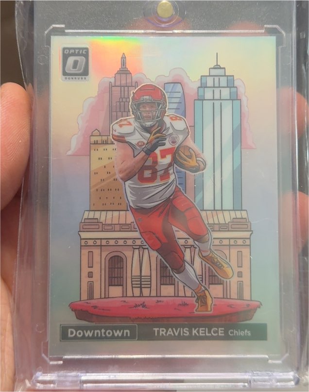 2024 Panini Donruss Optic Downtown! #7 Travis Kelce — front