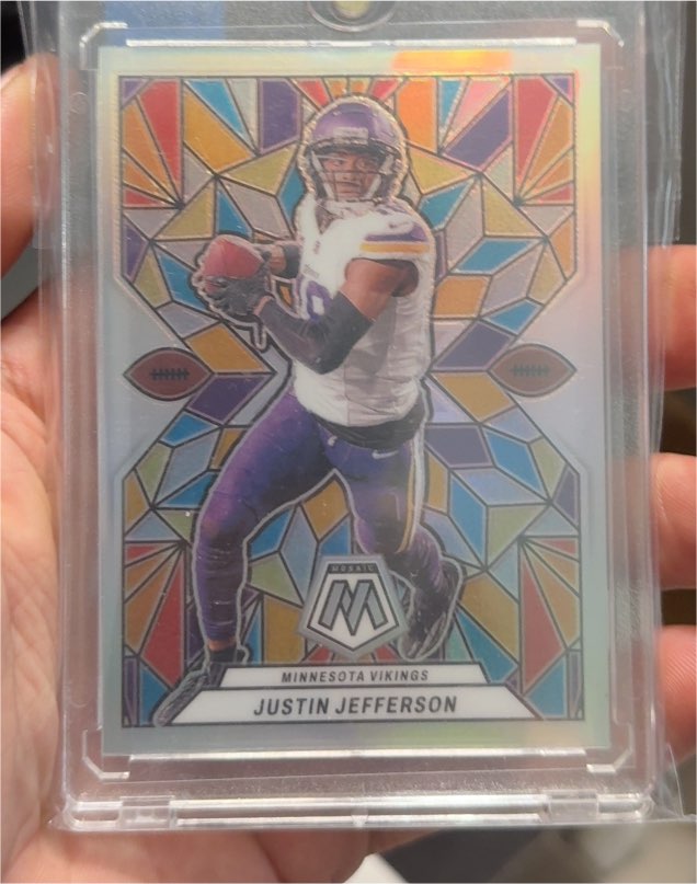 2024 Panini Mosaic Stained Glass #SG-6 Justin Jefferson — front