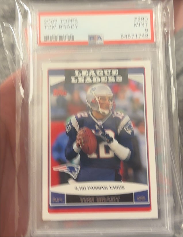 2006 Topps #280 Tom Brady League Leaders — front