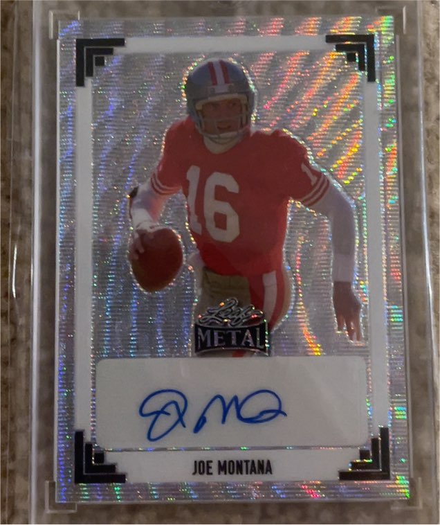 2024 Leaf Metal Joe Montana Autograph — front