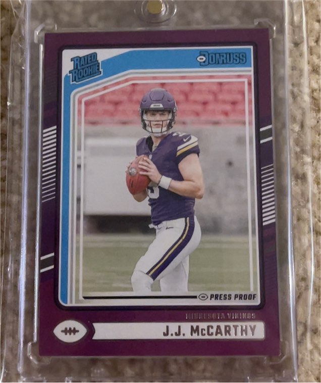 2024 Panini Donruss #303 J.J. McCarthy — front