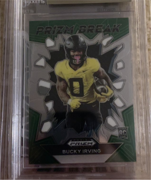 2024 Panini Prizm Draft Picks #PB-BIG Bucky Irving Prizm Break — front