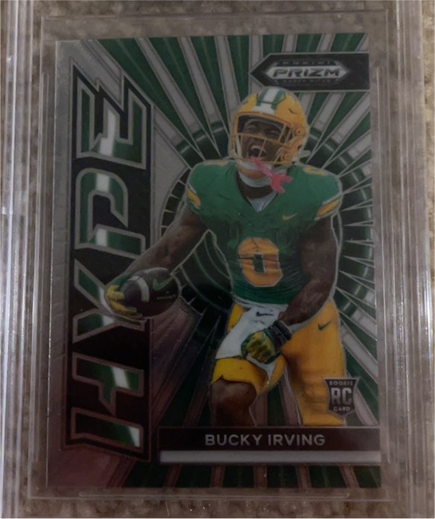 2024 Panini Prizm Draft Picks #HP-BI Bucky Irving Hype — front