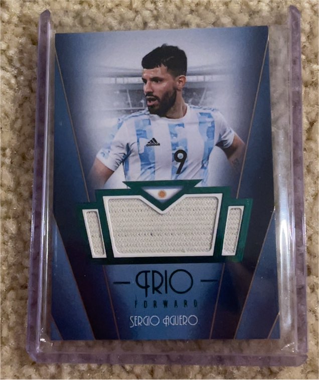 2024 Futera Trio #9 Sergio Aguero — front