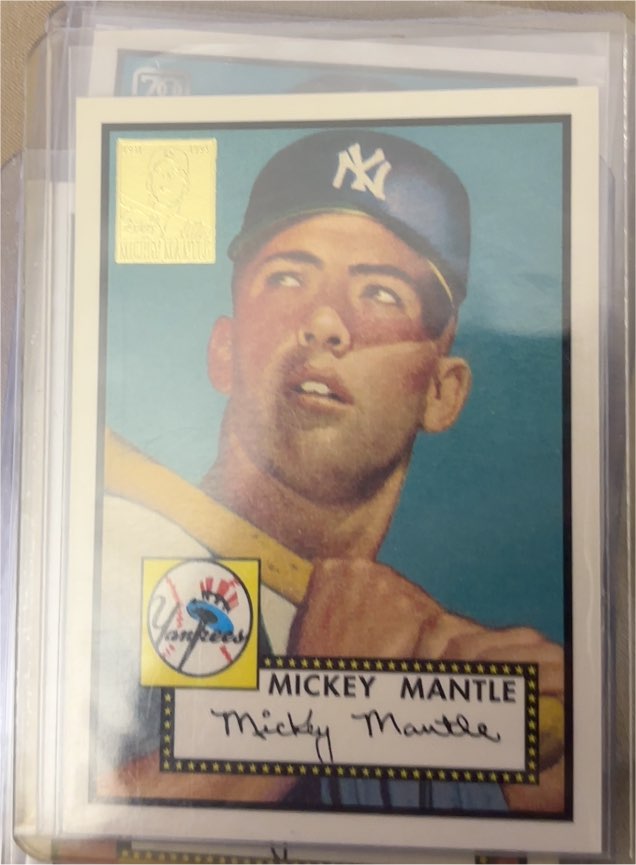 1996 Topps #2 Mickey Mantle 1952 Commemorative Set — front